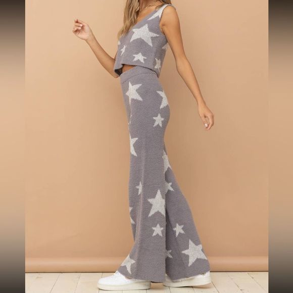 Star Print Tank Pant Set - Picture 2 of 6